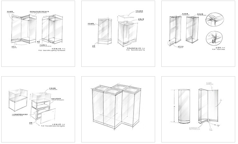 博物馆中最常用的陈列柜类型：独立展示柜