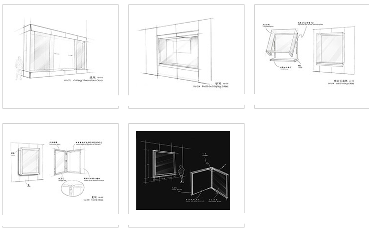 主要展示绘画，地毯，服装等扁平物体墙柜